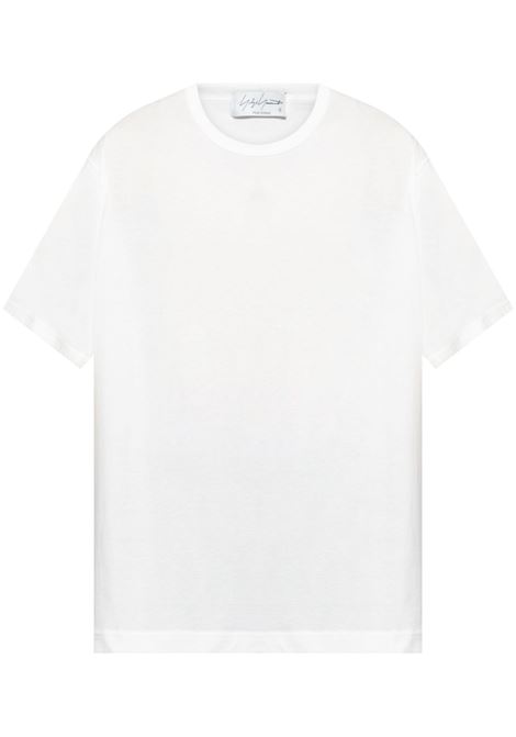 T-shirt in cotone in bianco Yohji yamamoto - uomo Yohji Yamamoto | HPT020701